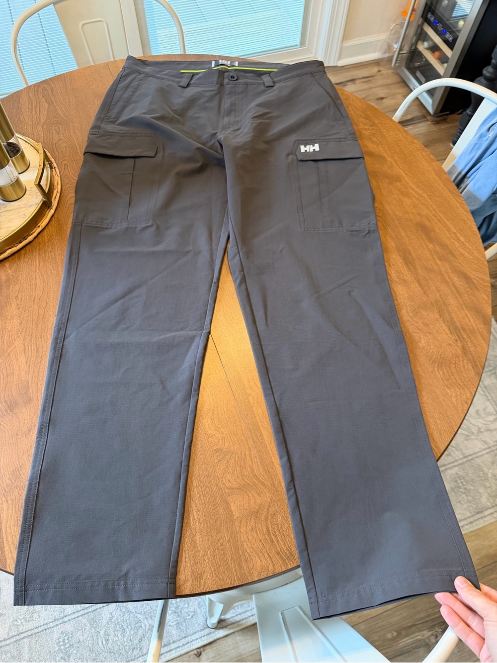 Helly Hansen Men's Dark Gray Cargo Pants with Pocket Detail